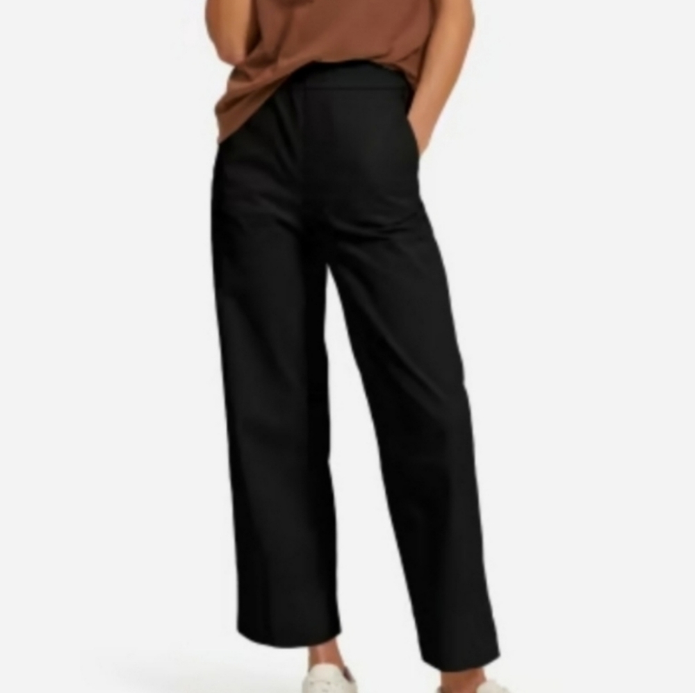 Everlane Black Cotton Easy Pants